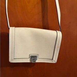 Rebecca Minkoff White Crossbody Bag with Silver Hardware
